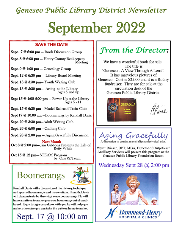 September 2022 Newsletter