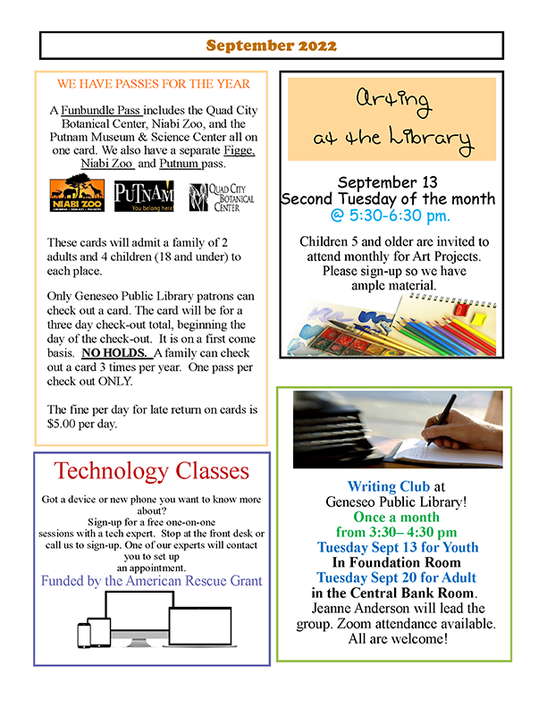 September 2022 Newsletter Page 3