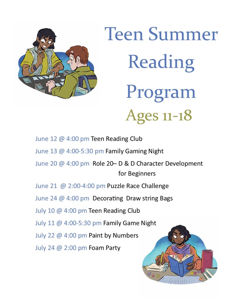 teen summer reading program 2025