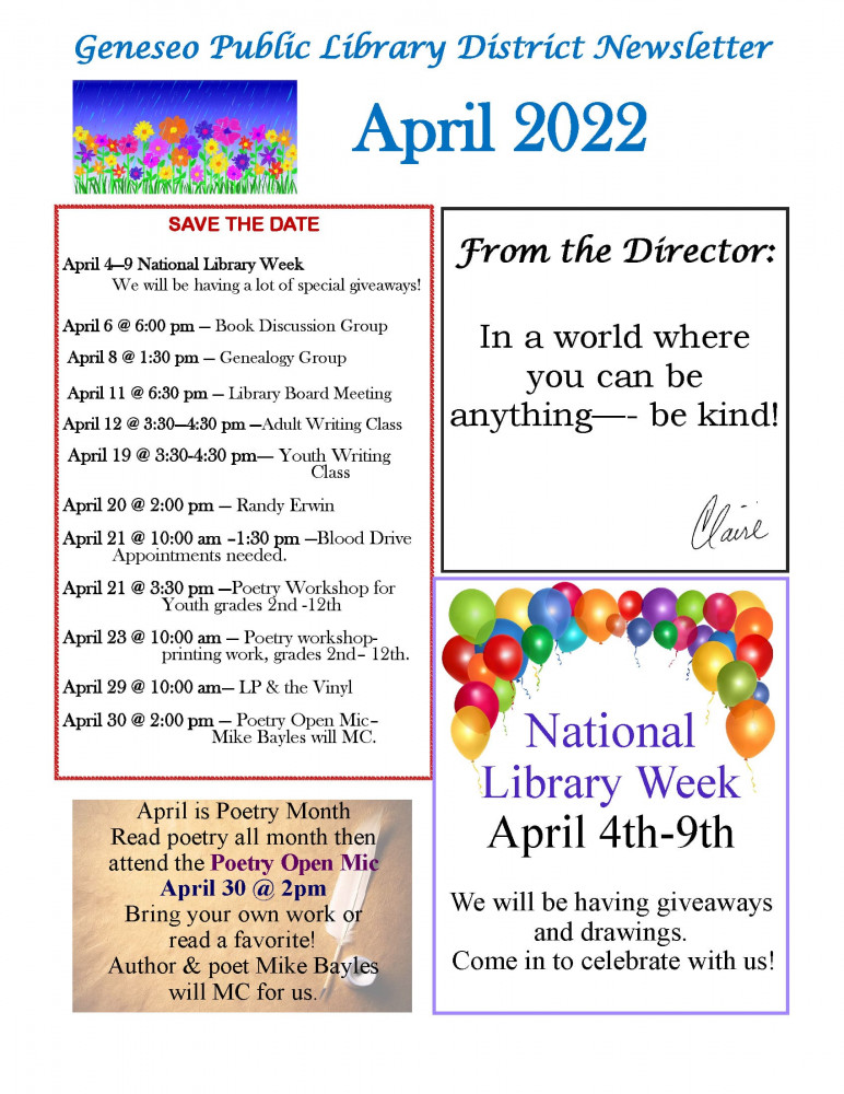 April Newsletter 2022 Page 1