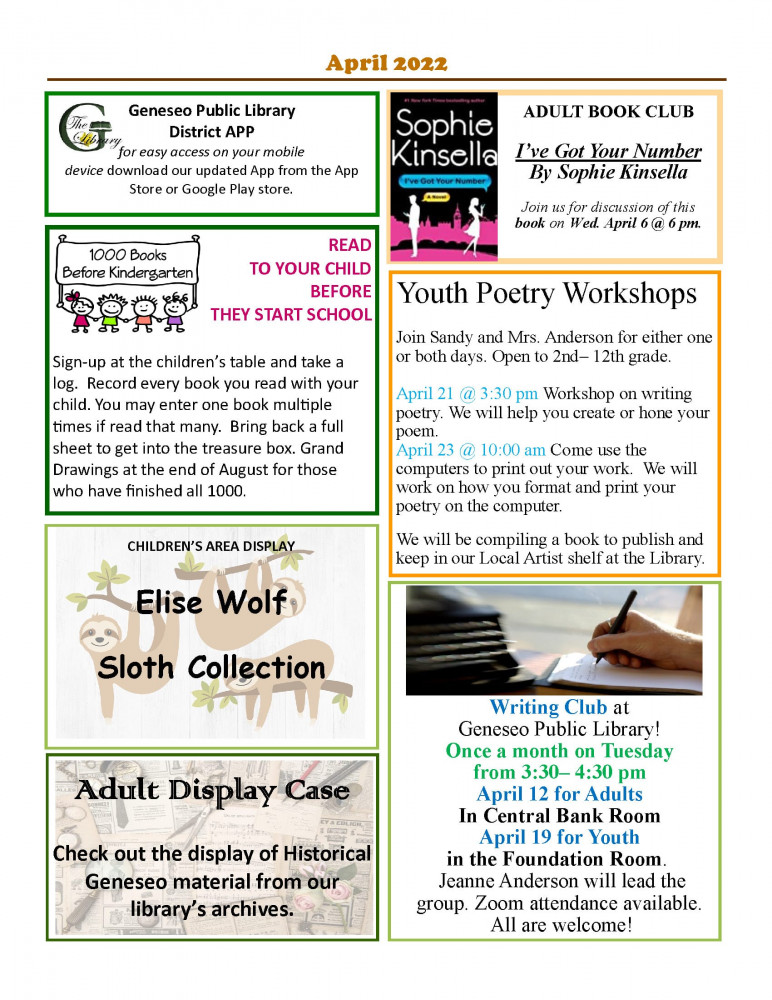 April Newsletter Page 2