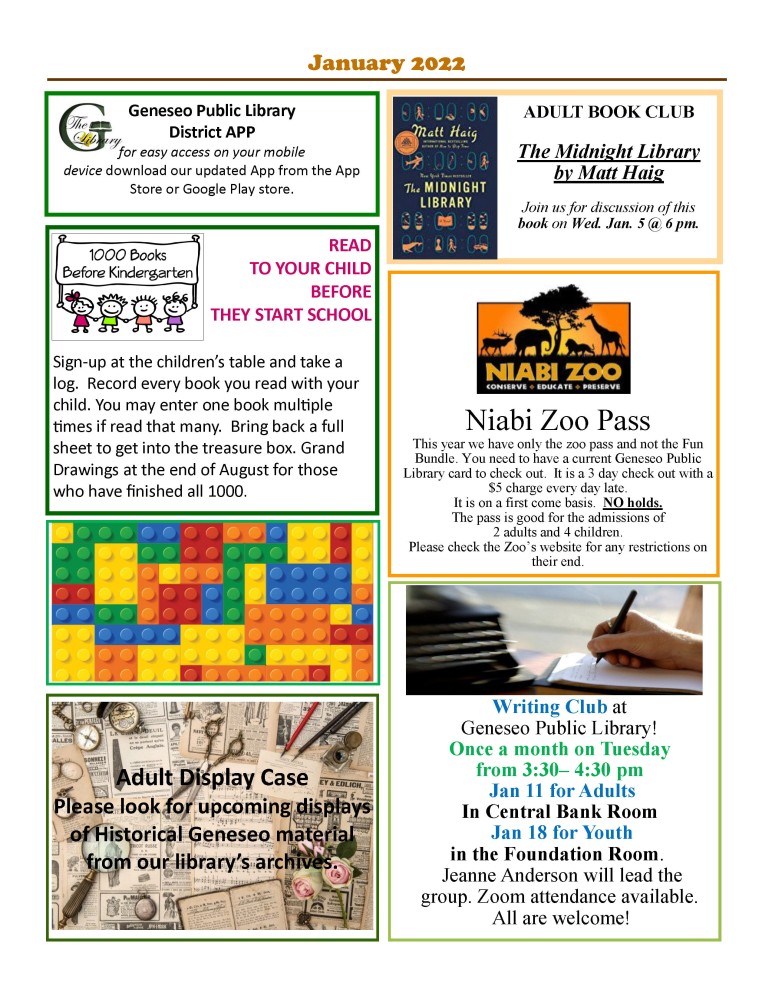 January 2022 Newsletter Page 2