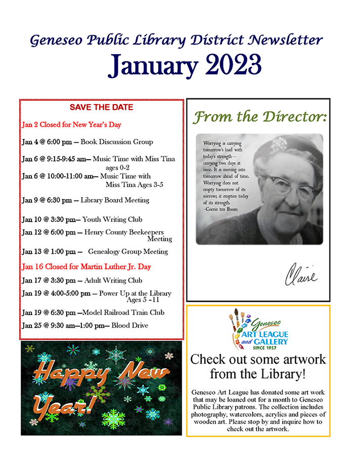 January 2023 Newsletter