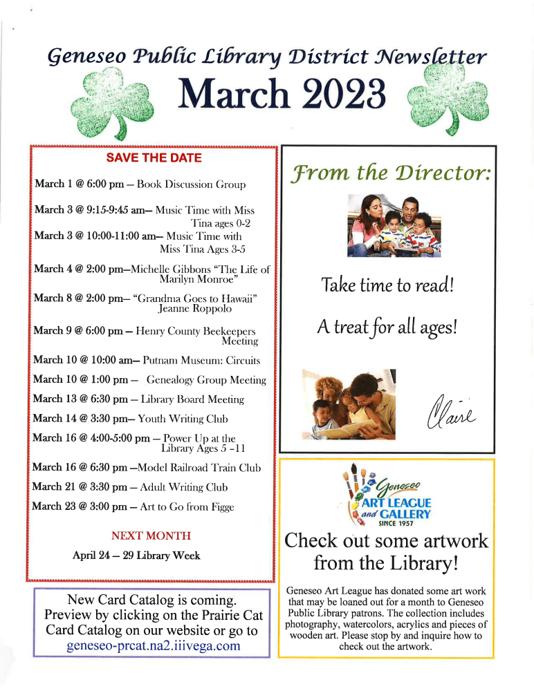 March 2023 Newsletter