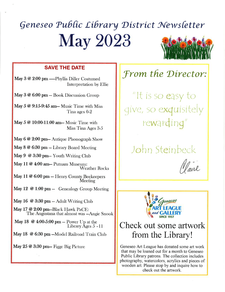 May 2023 Newsletter